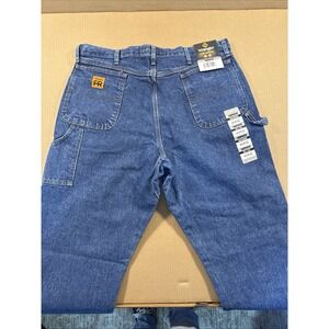 NWT Wrangler Riggs Jeans FR Men Carpenter 40x32 CAT2 2112 Flame Resist Med Wash
